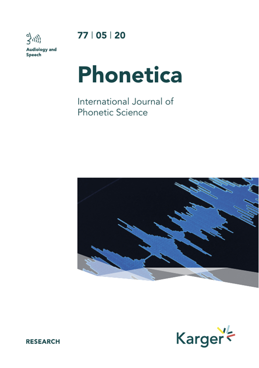 Phonetica Cover Image for Volume 77, Issue 5