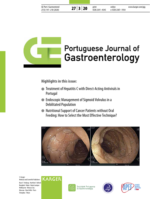 GE - Portuguese Journal of Gastroenterology Cover Image for Volume 27, Issue 3