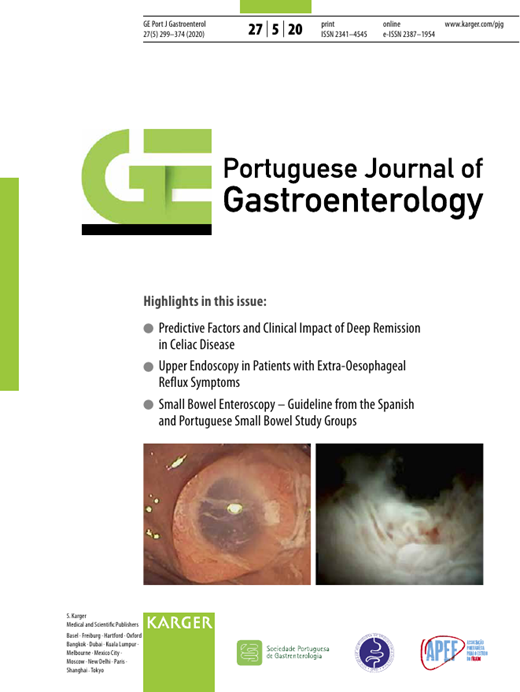 GE - Portuguese Journal of Gastroenterology Cover Image for Volume 27, Issue 5