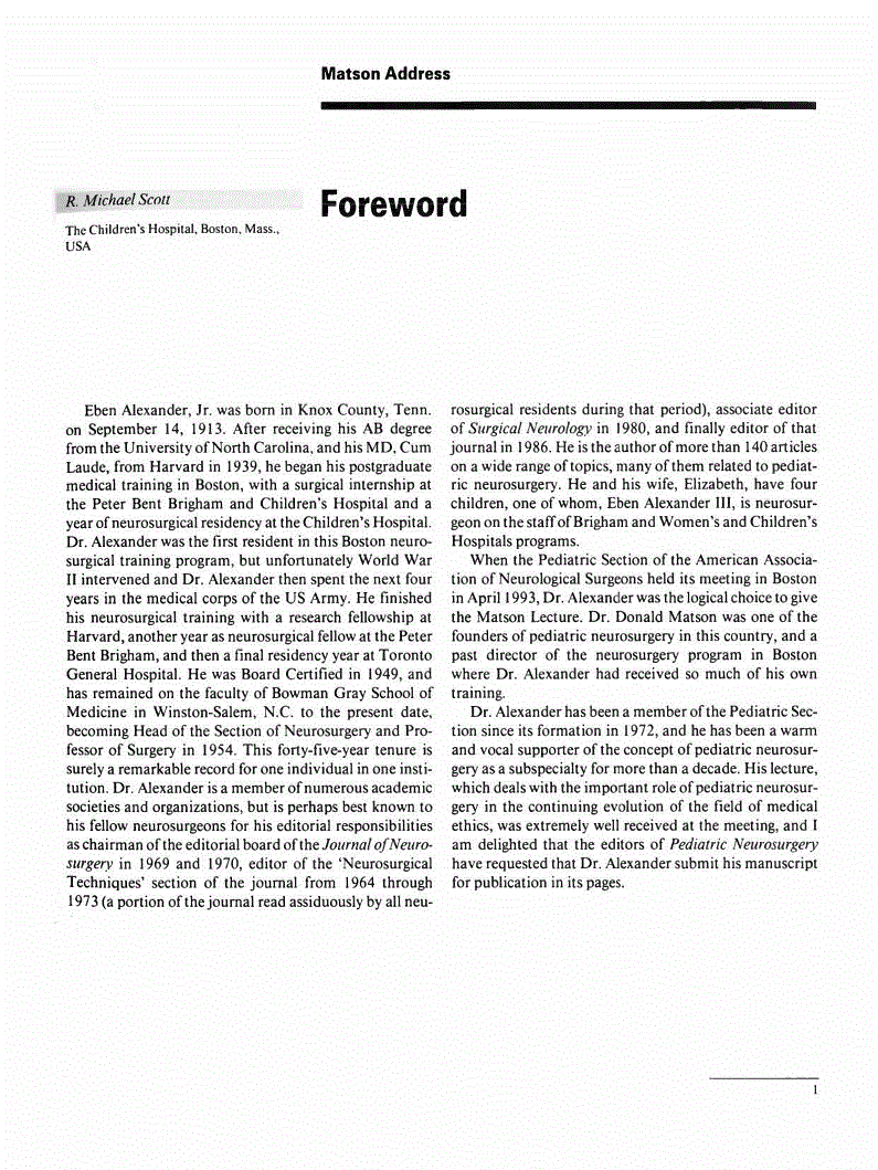 First page of Foreword
