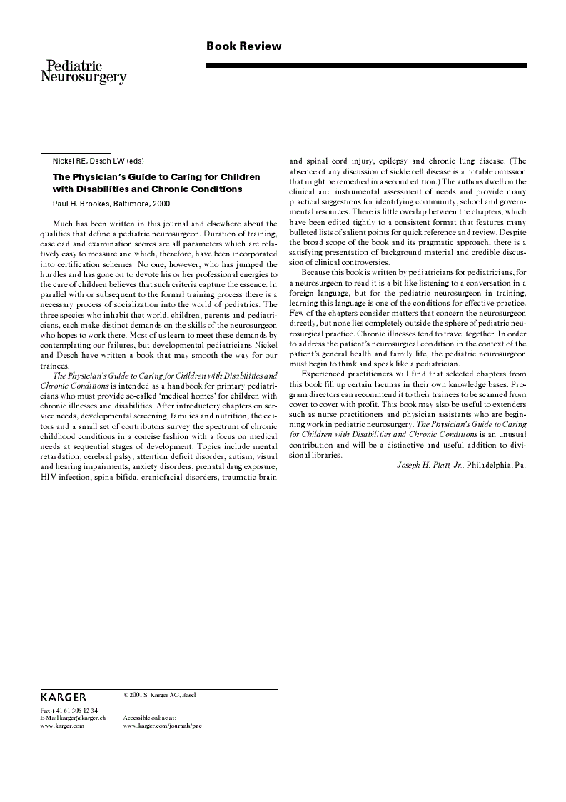 First page of Book Review