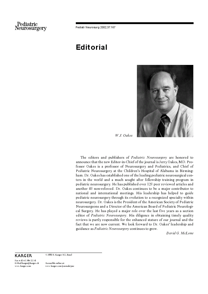 First page of Editorial