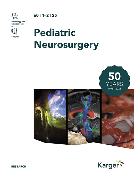 Pediatric Neurosurgery Cover Image for Volume 60, Issue 1-2