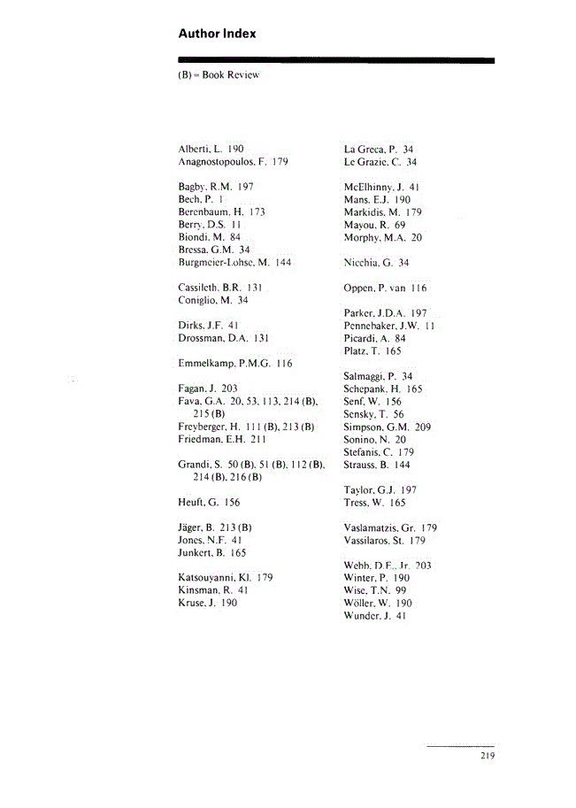 First page of Author Index