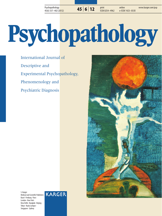 Psychopathology Cover Image for Volume 45, Issue 6