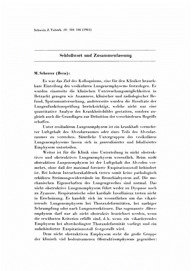 First page of Schlußwort und Zusammenfassung