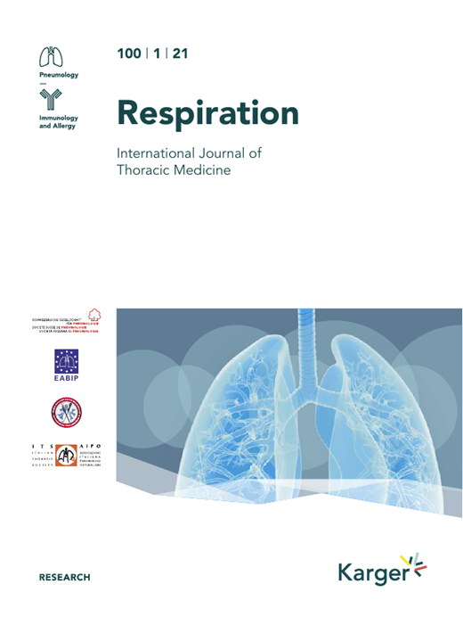 Respiration Cover Image for Volume 100, Issue 1
