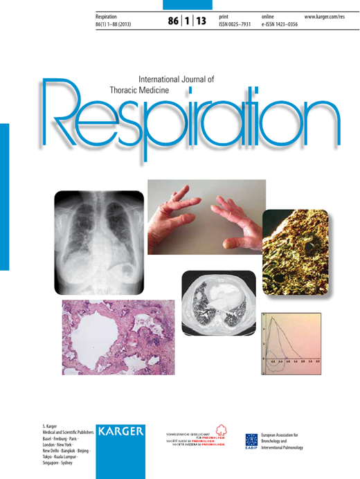 Respiration Cover Image for Volume 86, Issue 1