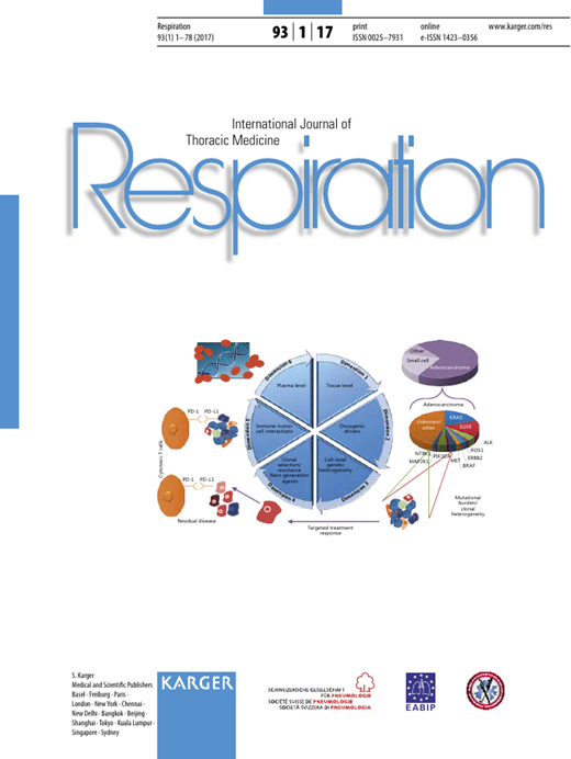 Respiration Cover Image for Volume 93, Issue 1