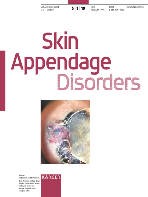 Skin Appendage Disorders Cover Image for Volume 5, Issue 1