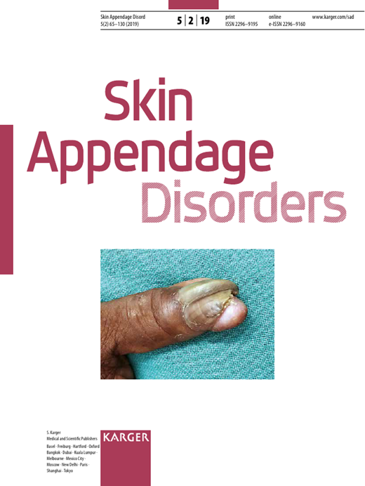 Skin Appendage Disorders Cover Image for Volume 5, Issue 2