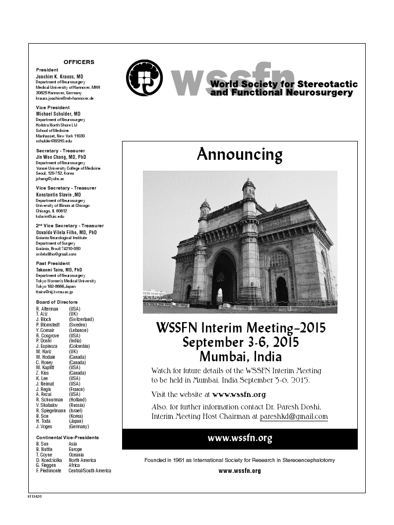 First page of WSSF Society News