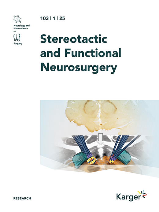 Stereotactic and Functional Neurosurgery Cover Image for Volume 103, Issue 1