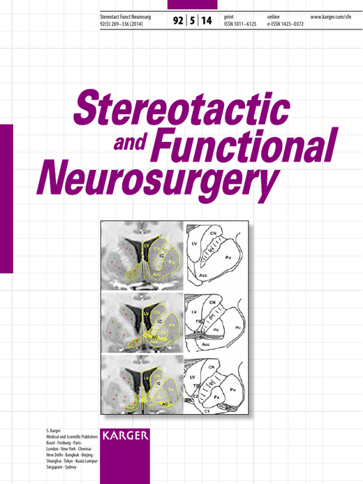 Stereotactic and Functional Neurosurgery Cover Image for Volume 92, Issue 5