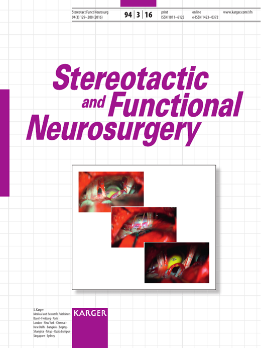 Stereotactic and Functional Neurosurgery Cover Image for Volume 94, Issue 3