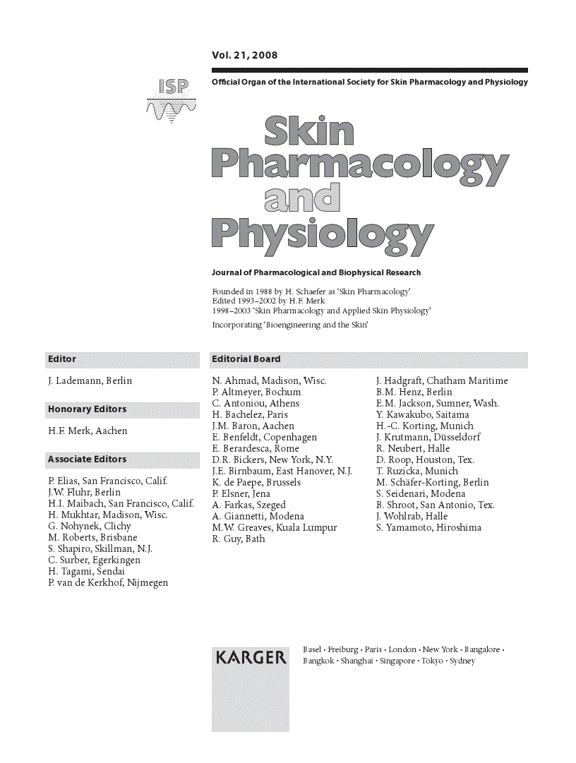 First page of Contents Vol. 21, 2008