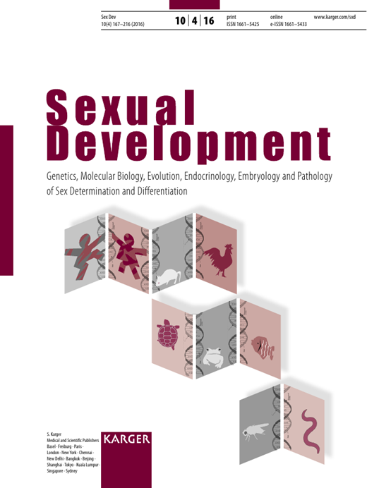 Sexual Development Cover Image for Volume 10, Issue 4