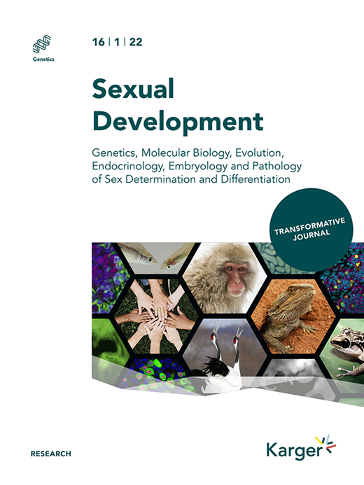 Sexual Development Cover Image for Volume 16, Issue 1
