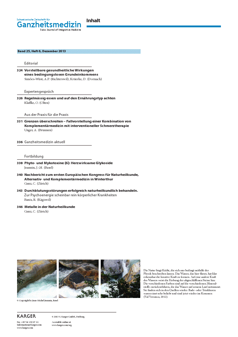 First page of Inhalt