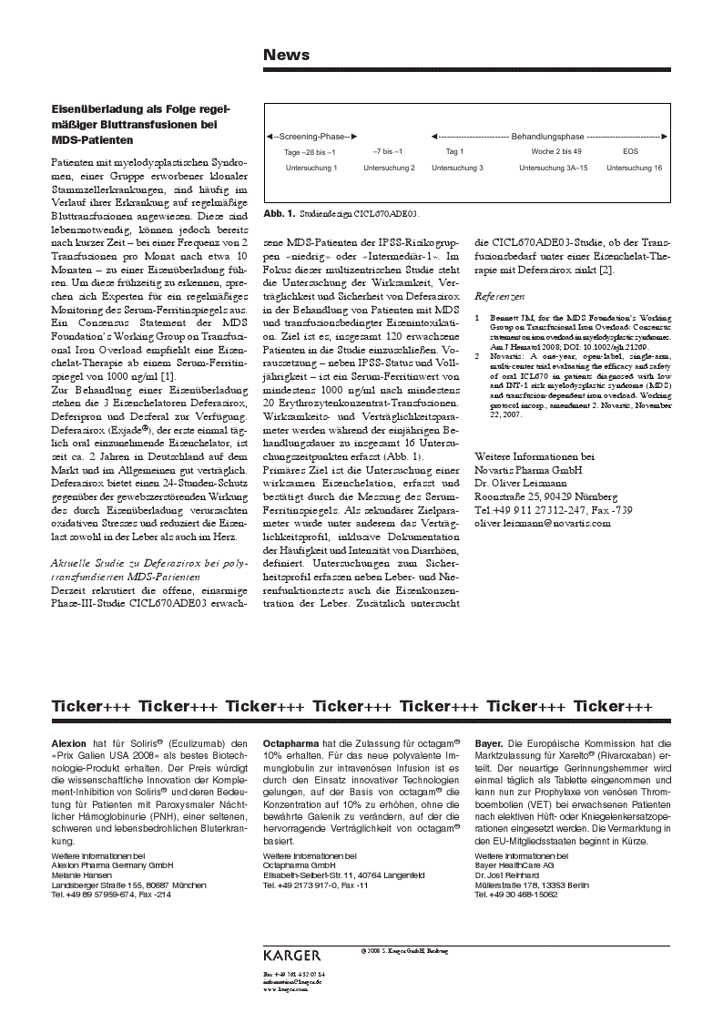 First page of News