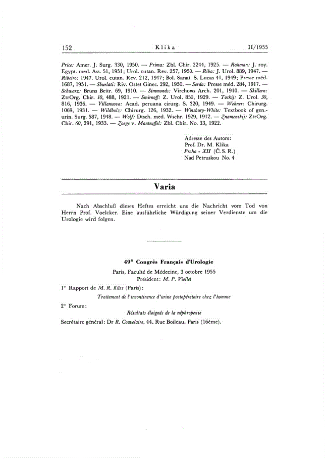 First page of Varia