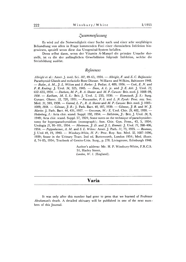 First page of Varia