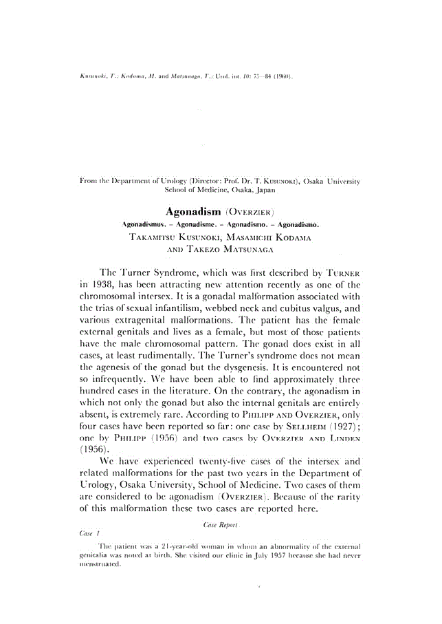 First page of Agonadism (Overzier)