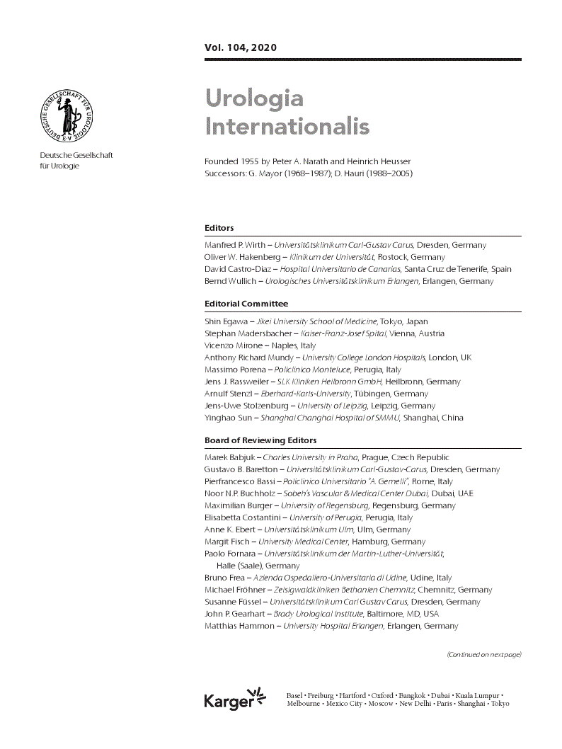 First page of Contents Vol. 104, 2020