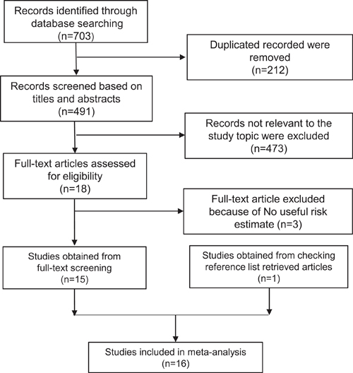 Literature search and screening process.