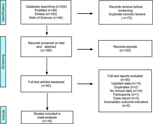 Flowchart of the inclusion process of the study.