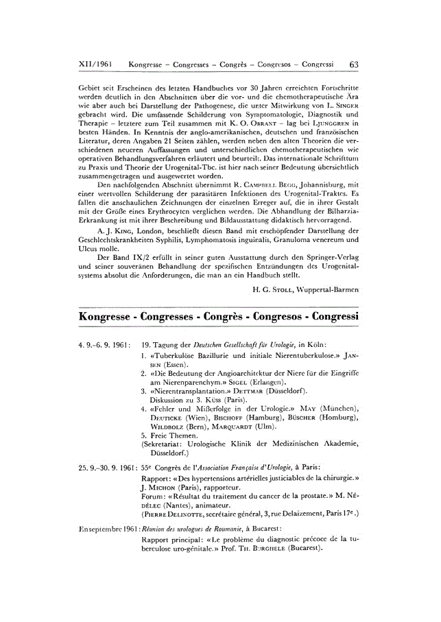 First page of Kongresse
