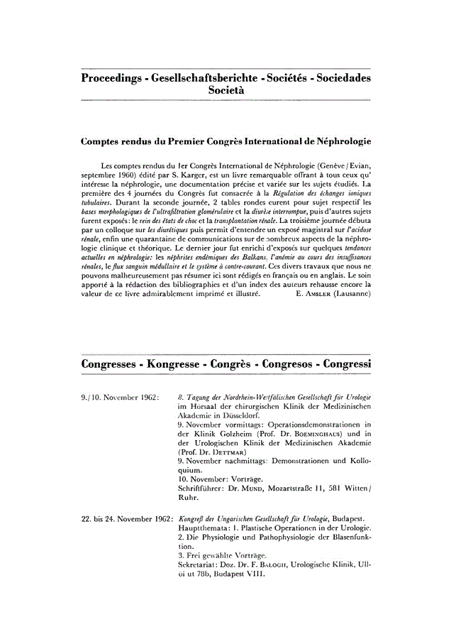 First page of Proceedings / Congresses
