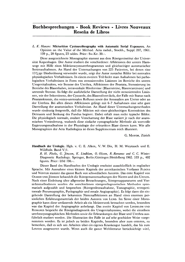 First page of Book Reviews