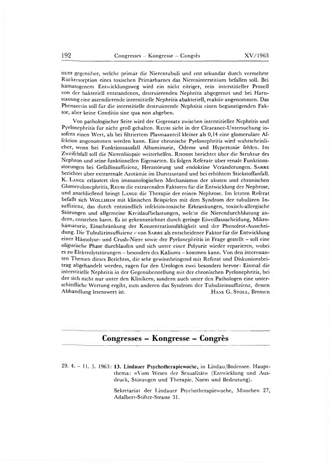 First page of Congresses