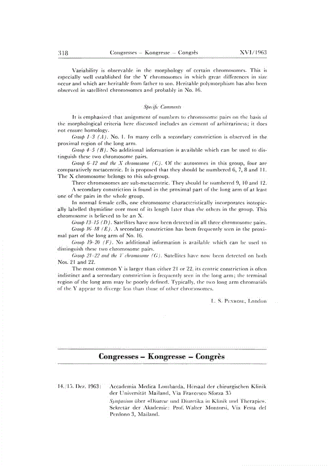 First page of Congresses