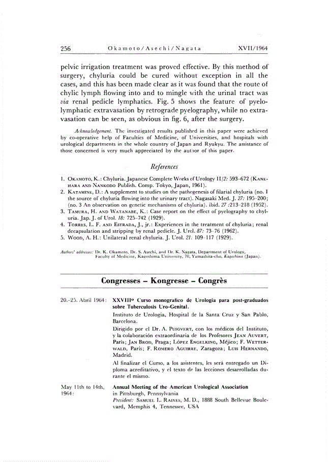 First page of Congresses