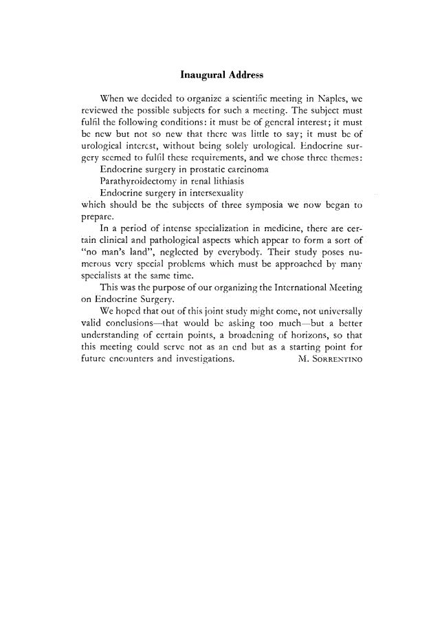 First page of Inaugural Address