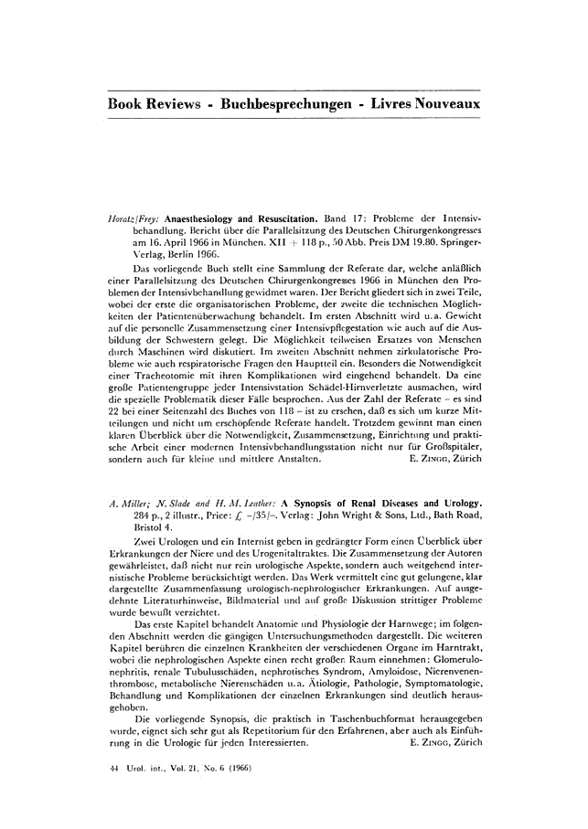 First page of Book Reviews