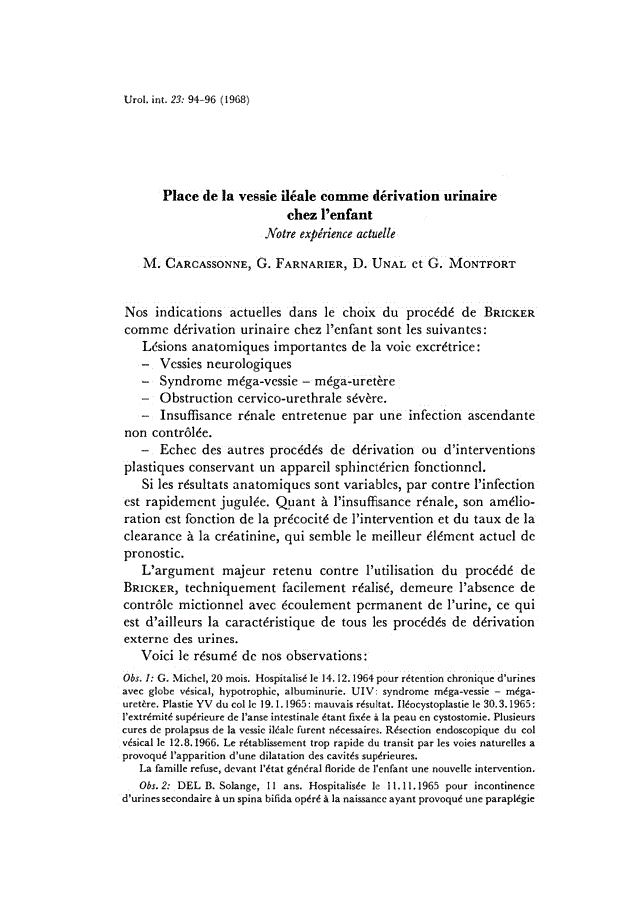 First page of Place de la vessie iléale comme dérivation urinaire chez l’enfant<subtitle>Notre expérience actuelle</subtitle>