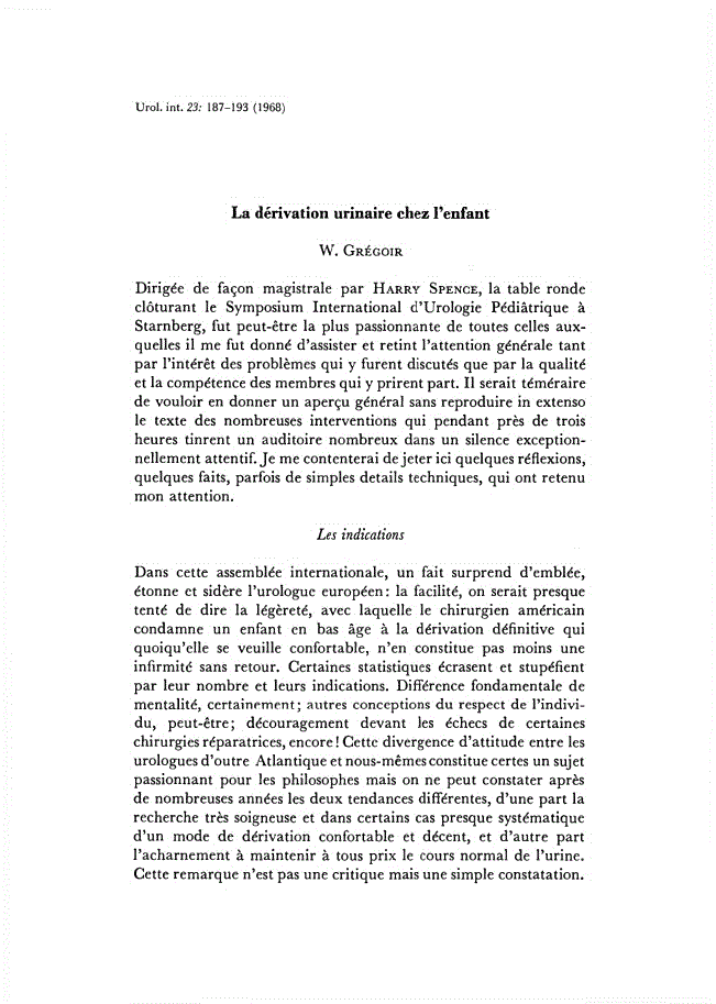 First page of La derivation urinaire chez l’enfant