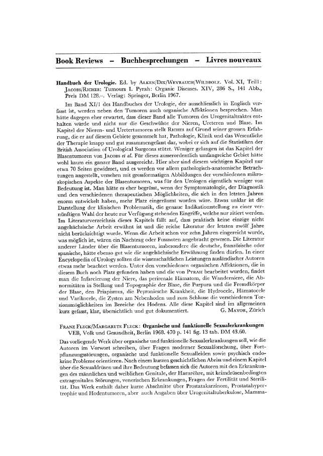 First page of Book Reviews