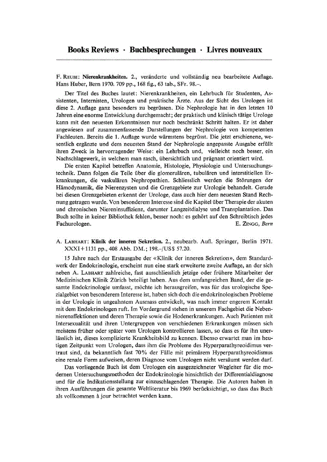 First page of Books Reviews