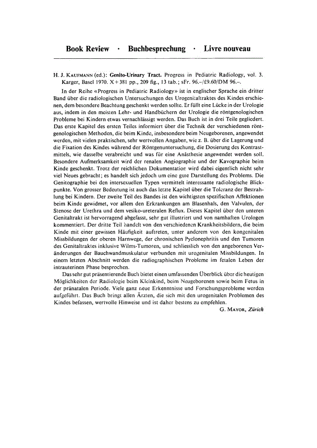 First page of Book Review