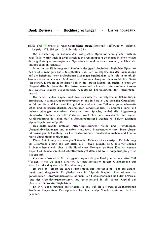 First page of Book Reviews