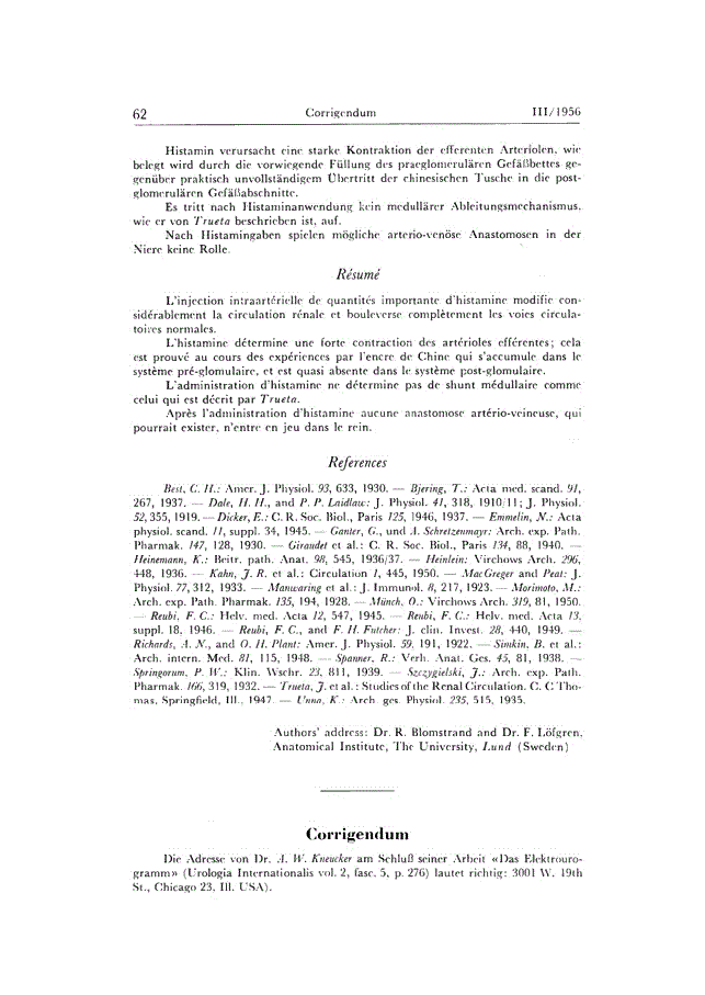 First page of Corrigendum