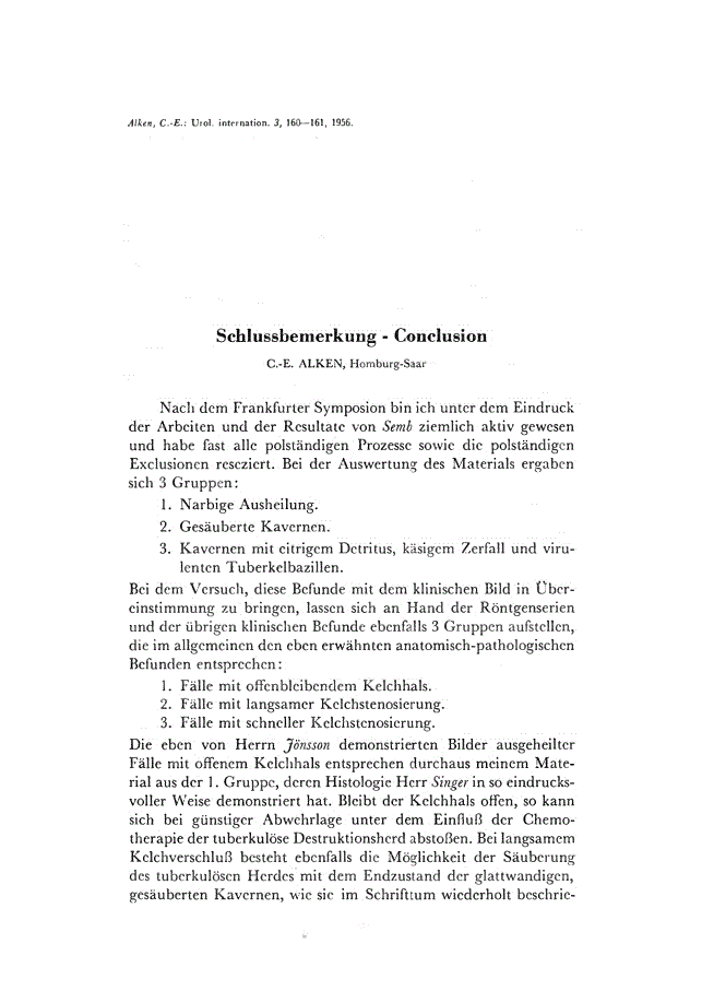 First page of Schlussbemerkung