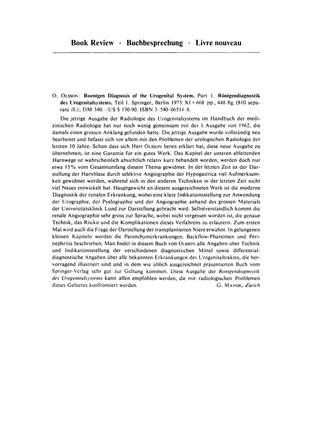 First page of Book Review