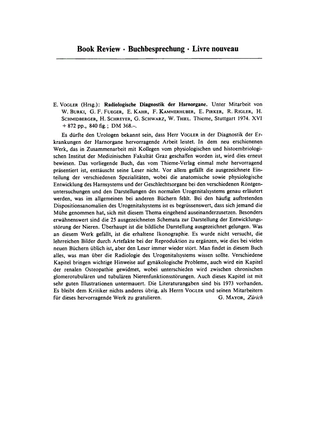 First page of Book Review