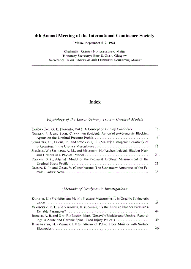 First page of Contents, Vol. 31, No. 1-2, 1976