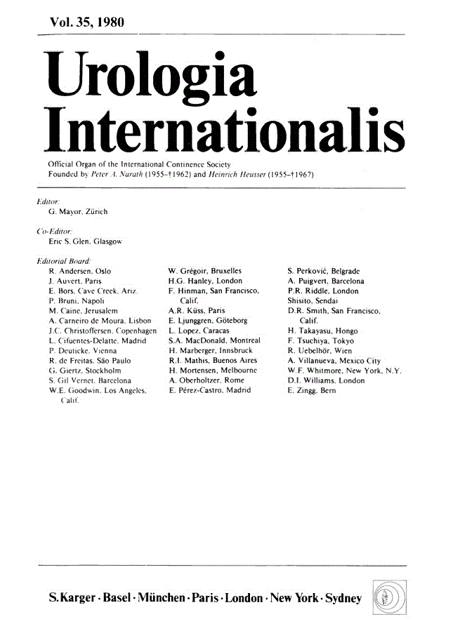 First page of Contents, Vol. 35, 1980